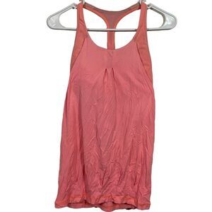 LuLuLemon Coral Built in Bra Tank Top